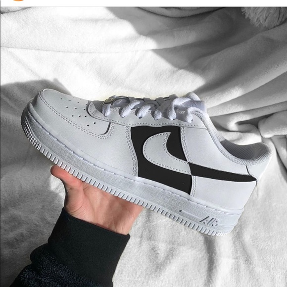 Rare Black Nike Air Force 1 Custom - Picture 2 of 3